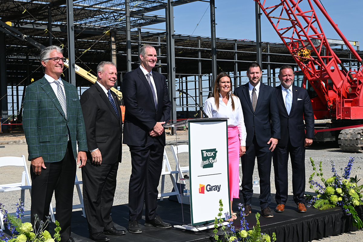 Trex Celebrates Steel Topping Out at New Facility in Little Rock